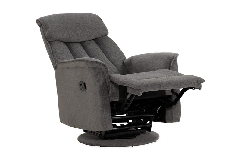 Umeå Fåtölj Snurr & Gung - Tyg Grå - Möbler - Stolar & fåtöljer - Fåtölj - Biofåtölj & reclinerfåtölj