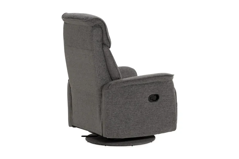 Umeå Fåtölj Snurr & Gung - Tyg Grå - Möbler - Stolar & fåtöljer - Fåtölj - Biofåtölj & reclinerfåtölj