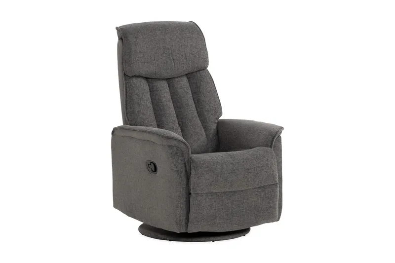 Umeå Fåtölj Snurr & Gung, Tyg Grå