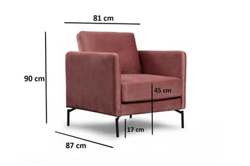 Bramelia Fåtölj - Rosa - Möbler - Stolar & fåtöljer - Fåtölj