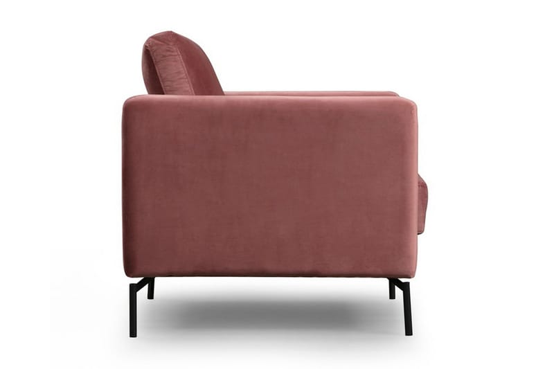 Bramelia Modern Fåtölj i Sammet - Rosa - Möbler - Stolar & fåtöljer - Fåtölj