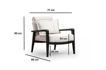 Bramelia Modern Fåtölj i Tyg - Beige - Möbler - Stolar & fåtöljer - Fåtölj