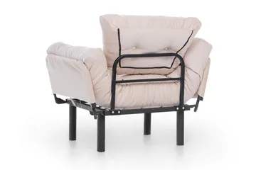 Bramelia Modern Fåtölj i Tyg med Metallstativ - Beige - Möbler - Stolar & fåtöljer - Fåtölj