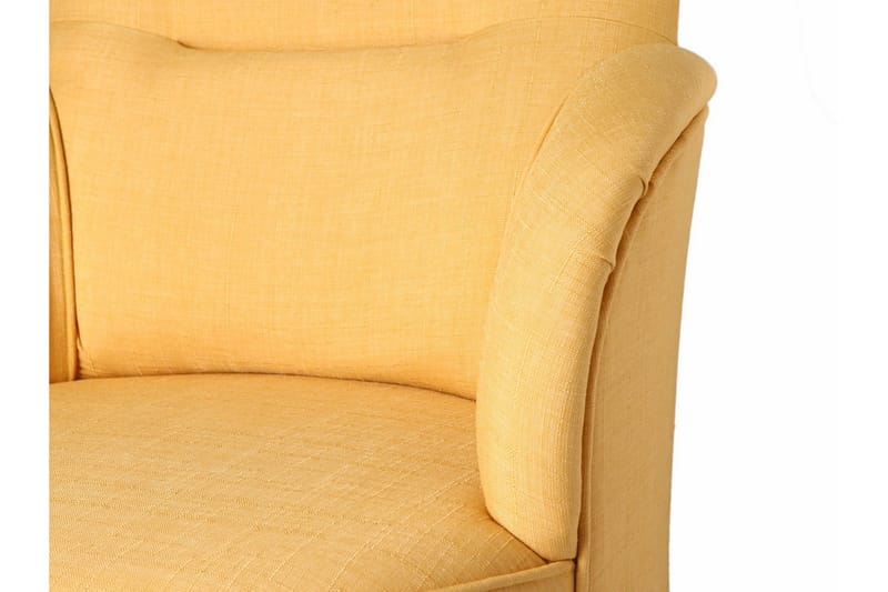 Brandn Fåtölj med Armstöd - Gul - Möbler - Stolar & fåtöljer - Fåtölj