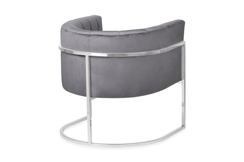 Breitsprecher Fåtölj Sammet - Grå - Möbler - Stolar & fåtöljer - Fåtölj