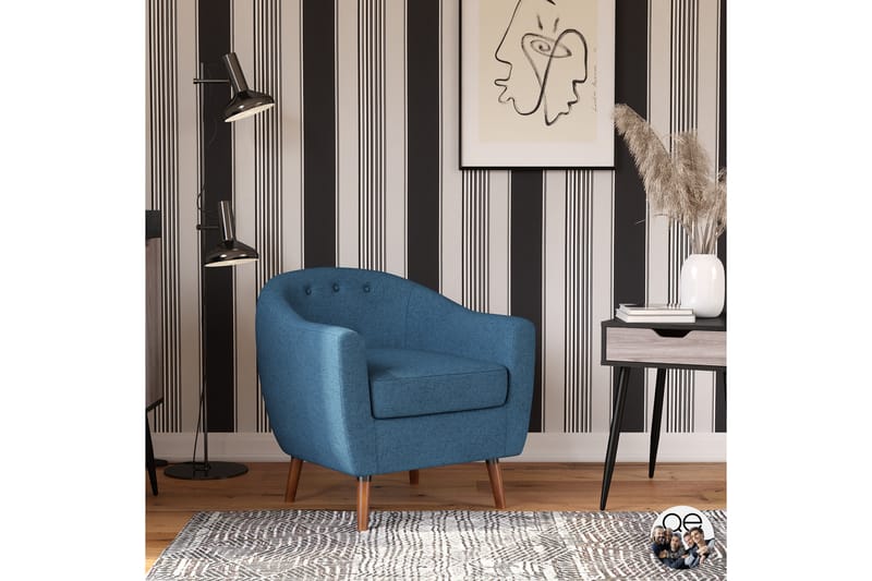 Brie Fåtölj Blå - Queer Eye - Möbler - Stolar & fåtöljer - Fåtölj