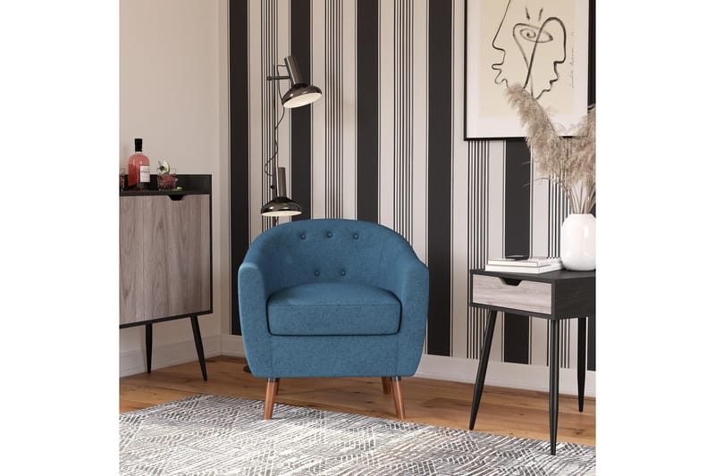 Brie Fåtölj Blå - Queer Eye - Möbler - Stolar & fåtöljer - Fåtölj