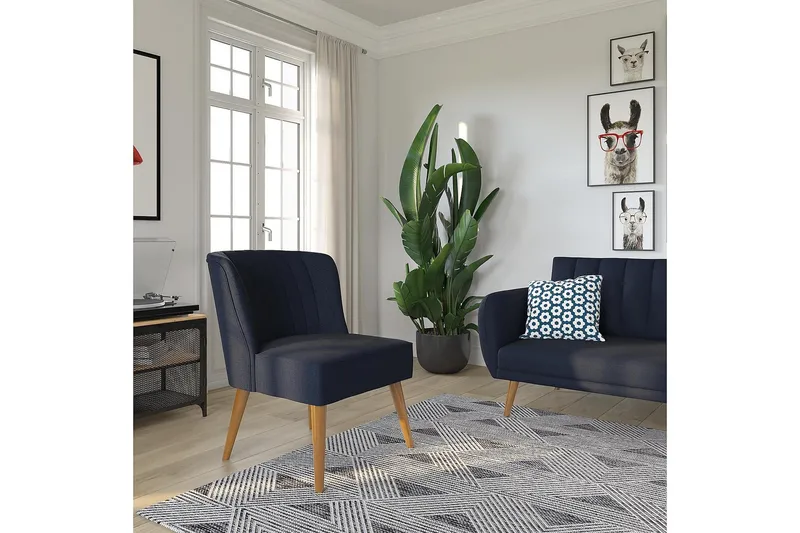 Brittany Fåtölj Linneblå - Novogratz - Möbler - Stolar & fåtöljer - Fåtölj - Fåtölj utan armstöd