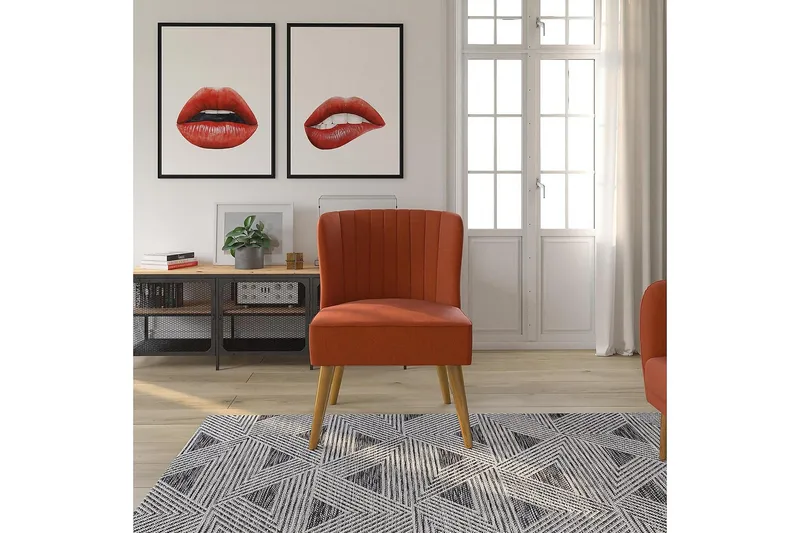 Brittany Fåtölj Linneorange - Novogratz - Möbler - Stolar & fåtöljer - Fåtölj - Fåtölj utan armstöd