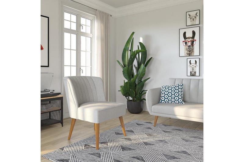 Brittany Fåtölj Ljuslinnegrå - Novogratz - Möbler - Stolar & fåtöljer - Fåtölj - Fåtölj utan armstöd