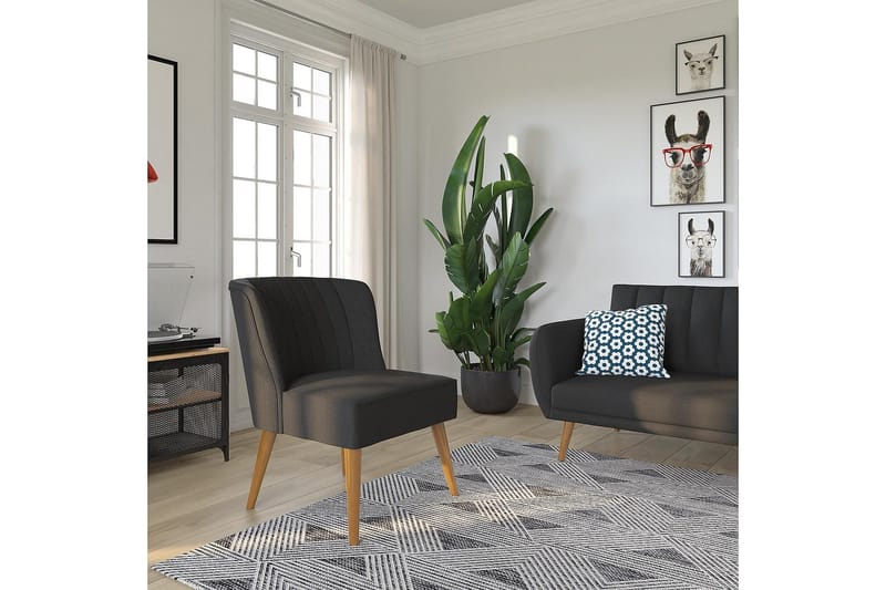 Brittany Fåtölj Mörklinnegrå - Novogratz - Möbler - Stolar & fåtöljer - Fåtölj - Fåtölj utan armstöd