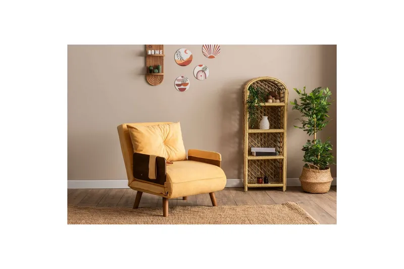 Canelo Bäddfåtölj - Senapsgul Gul - Möbler - Soffa - Bäddsoffa