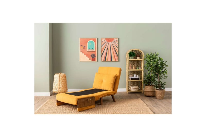 Canelo Bäddfåtölj - Senapsgul Gul - Möbler - Soffa - Bäddsoffa