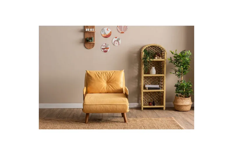 Canelo Bäddfåtölj - Senapsgul Gul - Möbler - Soffa - Bäddsoffa