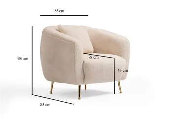 Caraquet Fåtölj - Beige - Möbler - Stolar & fåtöljer - Fåtölj