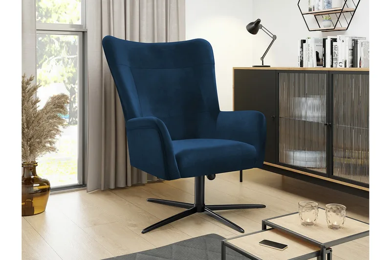 Carney Fåtölj Dark blue - Möbler - Stolar & fåtöljer - Fåtölj