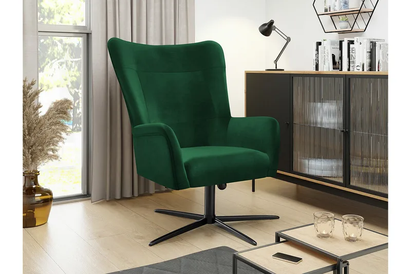 Carney Fåtölj Dark green - Möbler - Stolar & fåtöljer - Fåtölj