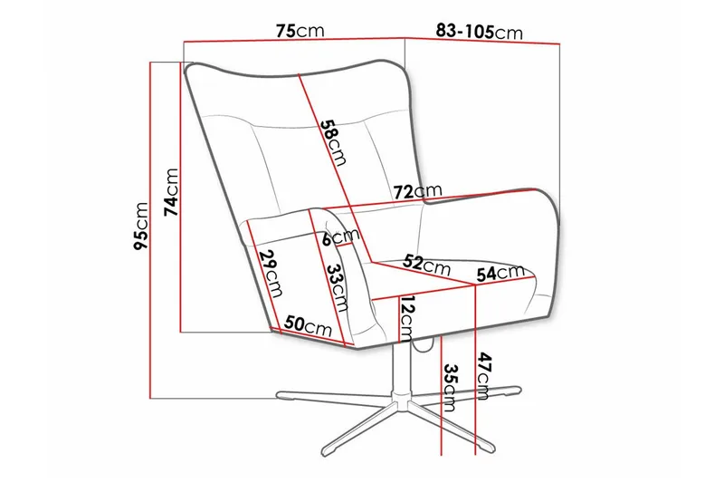 Carney Fåtölj Dark green - Möbler - Stolar & fåtöljer - Fåtölj