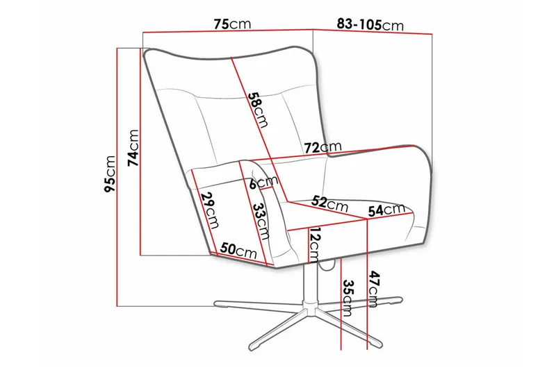Carney Fåtölj Grey - Möbler - Stolar & fåtöljer - Fåtölj