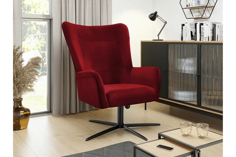 Carney Fåtölj Red - Möbler - Stolar & fåtöljer - Fåtölj