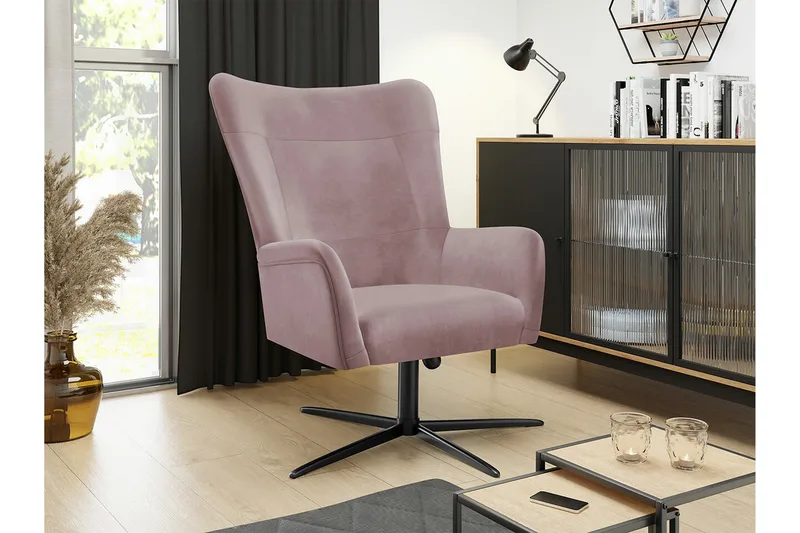 Carney Fåtölj Pink/Black - Möbler - Stolar & fåtöljer - Fåtölj