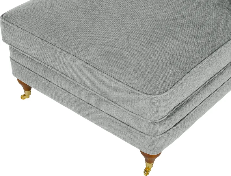 Chaiselounge Howard Watford Deluxe - Grå - Grå - Möbler - Stolar & fåtöljer - Fåtölj - Schäslongfåtölj & divanfåtölj