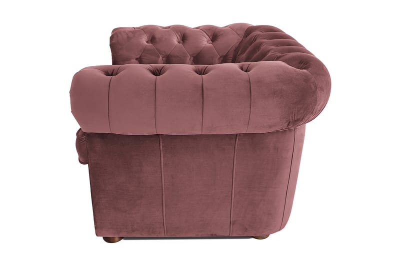 Chesterfield Deluxe Fåtölj - Rosa - Chesterfield fåtölj