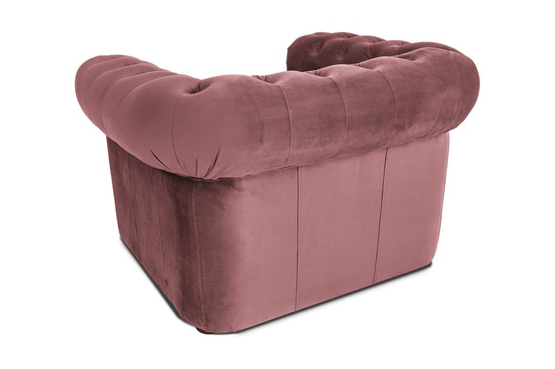 Chesterfield Deluxe Fåtölj - Rosa - Chesterfield fåtölj