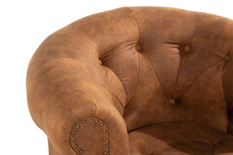 Castelano Fåtölj - Beige - Chesterfield fåtölj