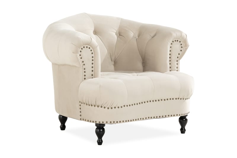 Castelano Fåtölj - Beige - Möbler - Stolar & fåtöljer - Fåtölj - Chesterfield fåtölj