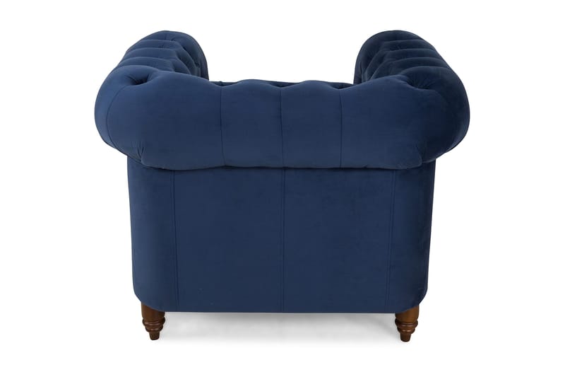 Chesterfield Deluxe Fåtölj - Petrolblå Sammet - Möbler - Stolar & fåtöljer - Fåtölj - Chesterfield fåtölj