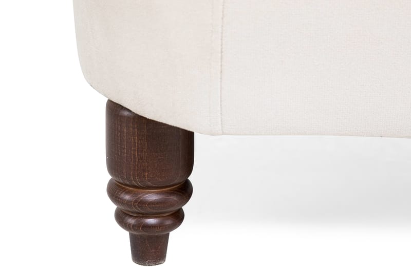 Chesterfield Deluxe Sammetsfåtölj - Beige - Möbler - Stolar & fåtöljer - Fåtölj - Chesterfield fåtölj