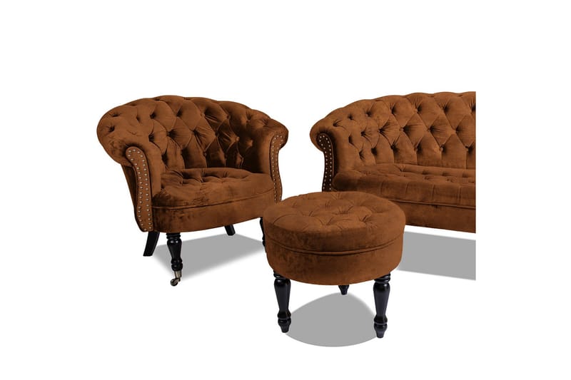 Chesterfield Ludovic Fåtölj - Cognac - Möbler - Stolar & fåtöljer - Fåtölj - Chesterfield fåtölj