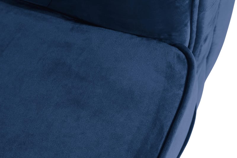 Chesterfield Lyx Stor skön djup sammetsfåtölj - Fåtölj till vardagsrum - Blå Sammet - Möbler - Stolar & fåtöljer - Fåtölj - Chesterfield fåtölj