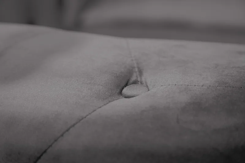 Chesterfield Lyx Stor skön djup sammetsfåtölj - Fåtölj till vardagsrum - Mörkgrå Sammet - Möbler - Stolar & fåtöljer - Fåtölj - Chesterfield fåtölj