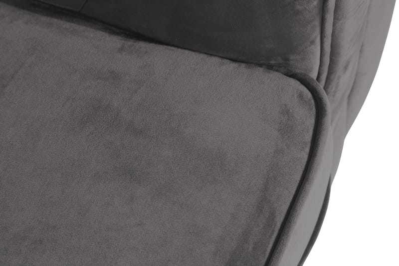 Chesterfield Lyx Stor skön djup sammetsfåtölj - Fåtölj till vardagsrum - Mörkgrå Sammet - Möbler - Stolar & fåtöljer - Fåtölj - Chesterfield fåtölj
