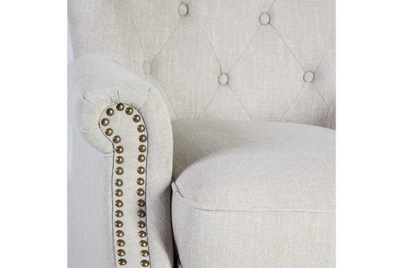 Fåtölj HOLMES 78x80xH86cm färg: beige - Möbler - Stolar & fåtöljer - Fåtölj - Chesterfield fåtölj