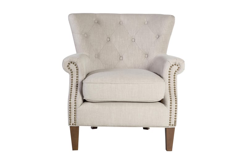 Fåtölj HOLMES 78x80xH86cm färg: beige - Möbler - Stolar & fåtöljer - Fåtölj - Chesterfield fåtölj