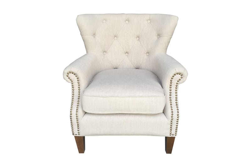 Fåtölj HOLMES 78x80xH86cm färg: beige - Möbler - Stolar & fåtöljer - Fåtölj - Chesterfield fåtölj
