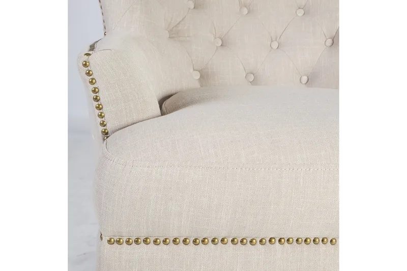 Fåtölj Holmes 79x85xh98 cm Beige - Möbler - Stolar & fåtöljer - Fåtölj - Chesterfield fåtölj