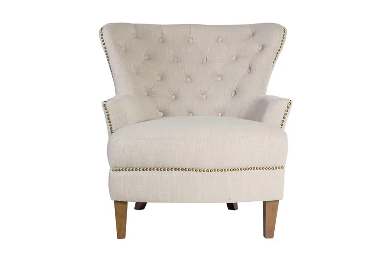 Fåtölj Holmes 79x85xh98 cm Beige - Möbler - Stolar & fåtöljer - Fåtölj - Chesterfield fåtölj