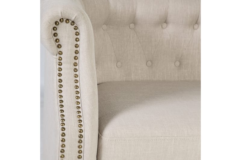 Fåtölj Holmes 83x75x78 cm Beige - Möbler - Stolar & fåtöljer - Fåtölj - Chesterfield fåtölj