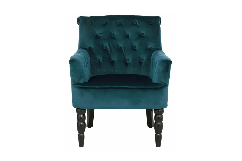 Naoki Sammetsfåtölj - Grön - Möbler - Stolar & fåtöljer - Fåtölj - Chesterfield fåtölj