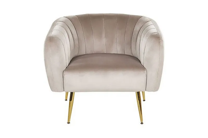 Amania Fåtölj - Sammet/Grå - Möbler - Stolar & fåtöljer - Fåtölj