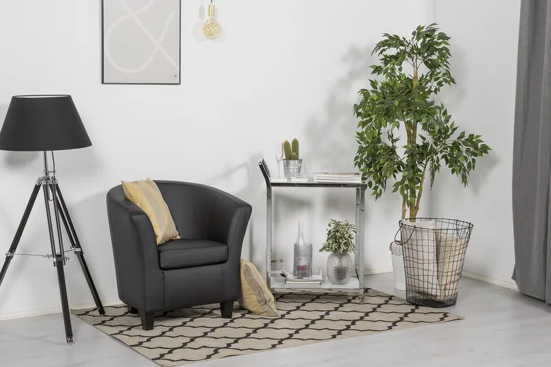 Vegas Clubfåtölj Konstläder - Svart - Möbler - Stolar & fåtöljer - Fåtölj - Clubfåtölj