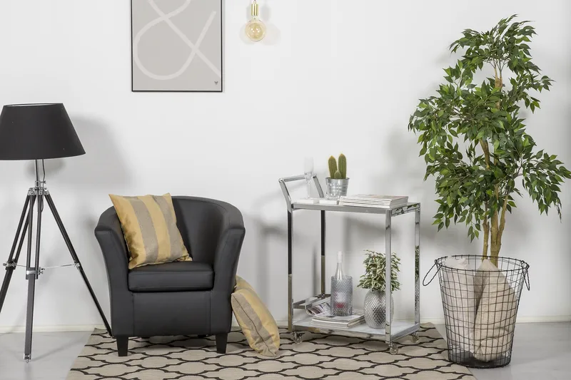 Vegas Clubfåtölj Konstläder - Svart - Möbler - Stolar & fåtöljer - Fåtölj - Clubfåtölj