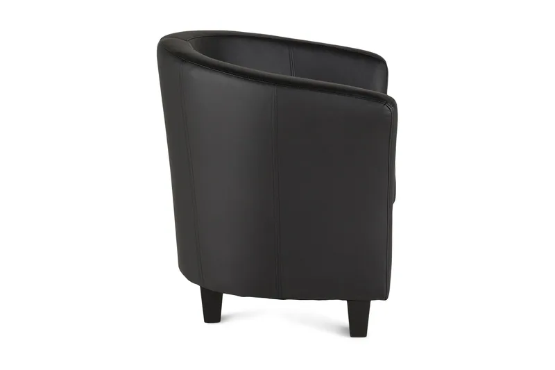 Vegas Clubfåtölj Konstläder - Svart - Möbler - Stolar & fåtöljer - Fåtölj - Clubfåtölj