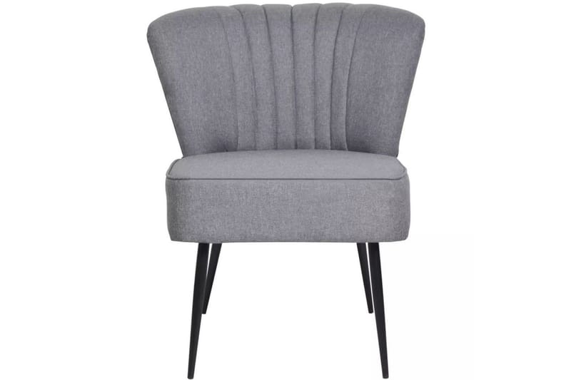 Cocktailfåtölj ljusgrå tyg - Grå - Möbler - Stolar & fåtöljer - Fåtölj