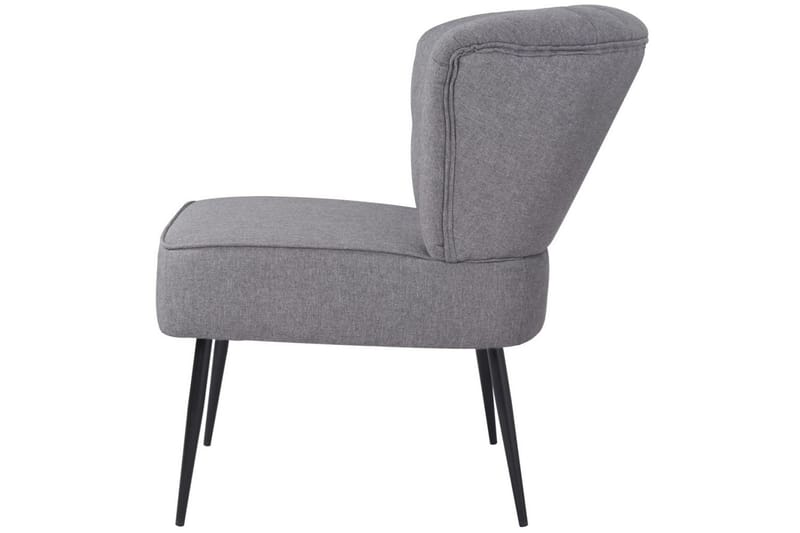 Cocktailfåtölj ljusgrå tyg - Grå - Möbler - Stolar & fåtöljer - Fåtölj