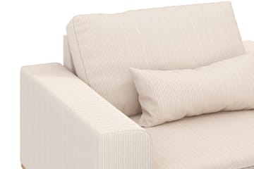Copenhagen Fåtölj i Manchester med Träben - Beige - Möbler - Stolar & fåtöljer - Fåtölj